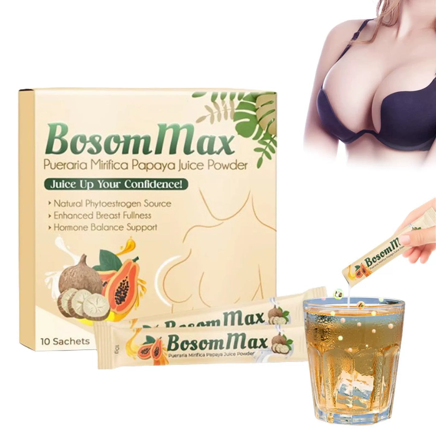 Breast augmentation Pueraria Mirifica Papaya Powder