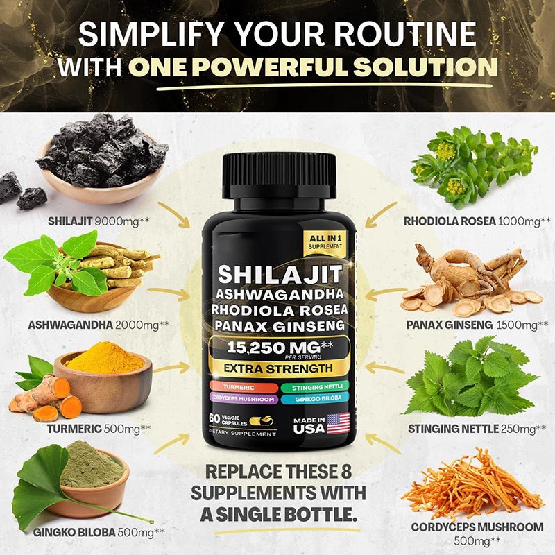 Seamoss capsules and Shilajit Capsules
