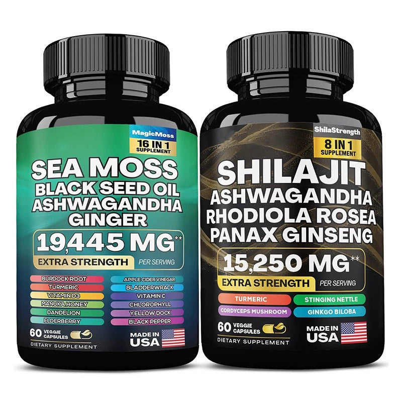 Seamoss capsules and Shilajit Capsules
