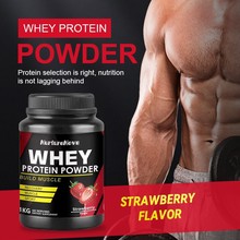 Strawberry whey protein powder