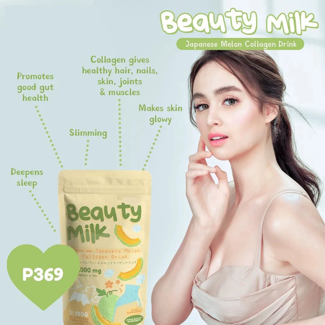 Beauty Milk Powder Strawberry Powder Melon Matcha Milkshake 180g