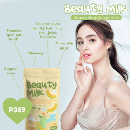 Beauty Milk Powder Strawberry Powder Melon Matcha Milkshake 180g