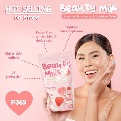 Beauty Milk Powder Strawberry Powder Melon Matcha Milkshake 180g