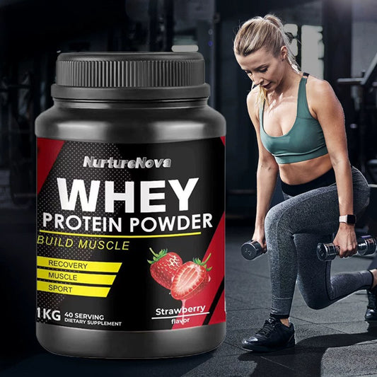 Strawberry whey protein powder