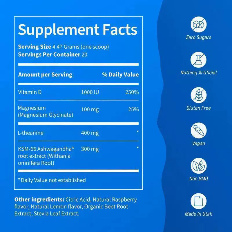 Magnesium sedation powder