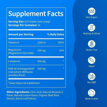 Magnesium sedation powder