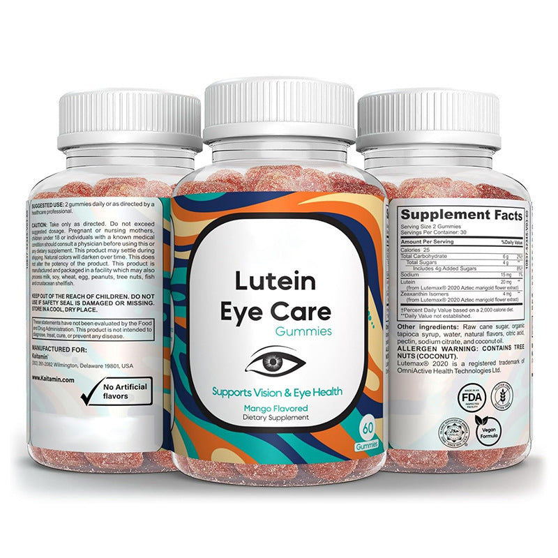 Lutein eye care gummies