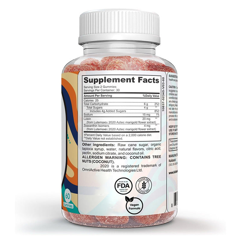 Lutein eye care gummies