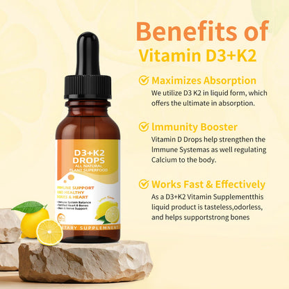 Vitamin d3+k2 drops 60ml
